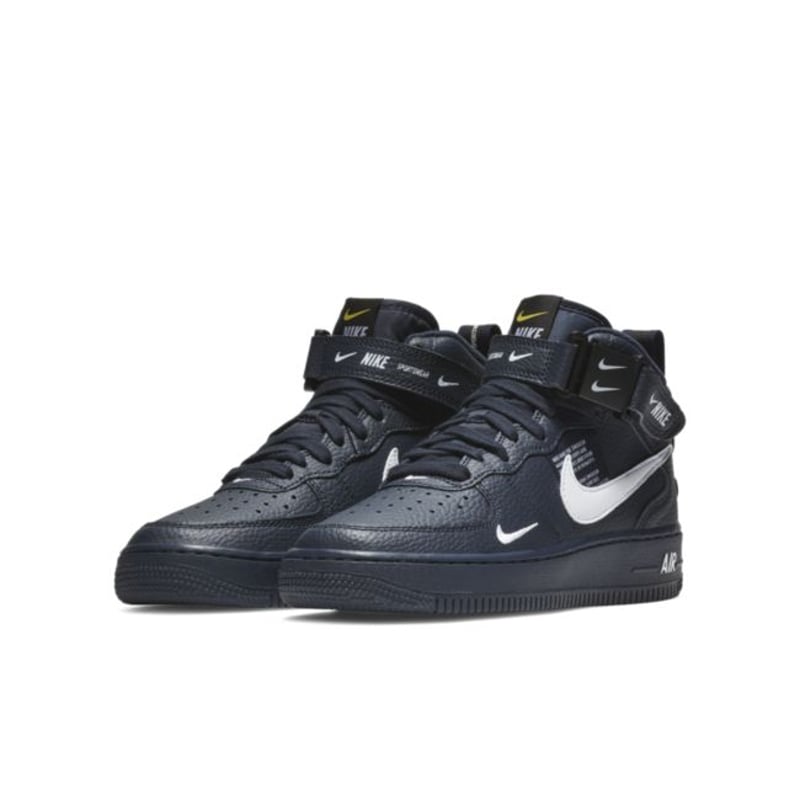 Nike Air Force 1 Mid  "Obsidian & White"