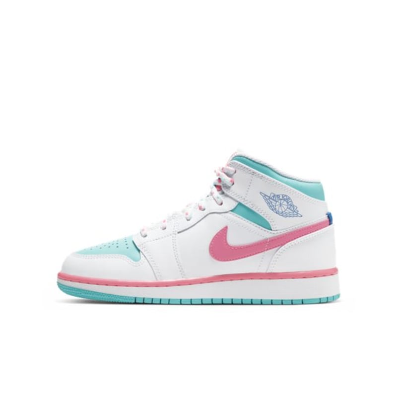 Jordan 1 Mid "Digital Pink & Aurora Green"