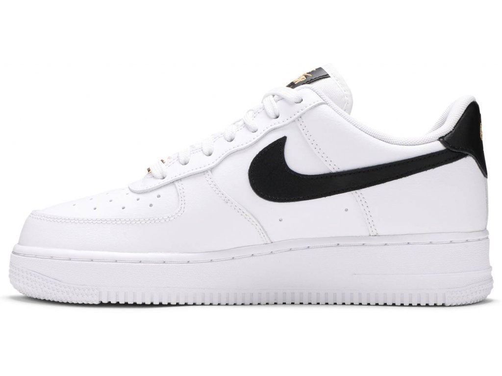 Air Force 1 Low '07 Essential White Black Gold Mini Swoosh