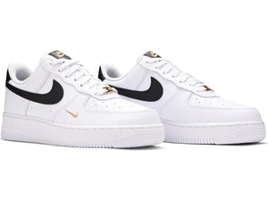 Air Force 1 Low '07 Essential White Black Gold Mini Swoosh