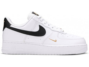 Air Force 1 Low '07 Essential White Black Gold Mini Swoosh